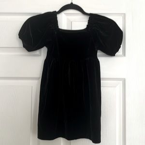 Crewcuts Black velvet dress. Size 4